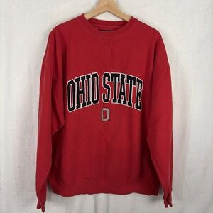 Ohio State Embroidered Mens Sweatshirt Mens XL Cotton Fleece NCAA University